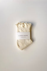 Ruffled Hugger Crew Socks