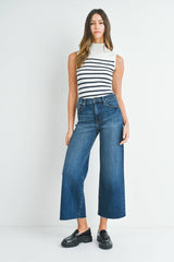 Scissor Cut Wide Leg Jean