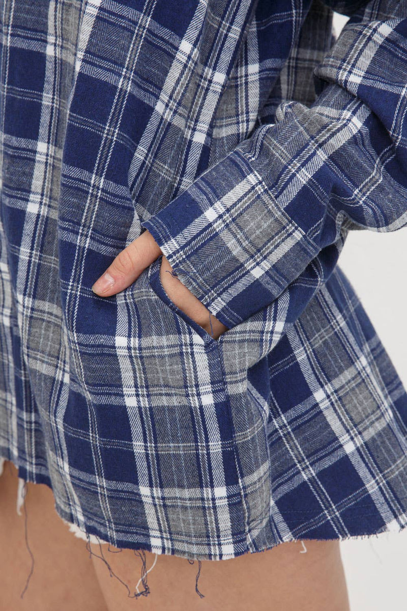 Parks Raw Edge Plaid Jacket