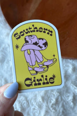 Southern Girlie Cowboy Hat and Boots Sticker
