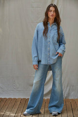 Denim Button-Down Shirt
