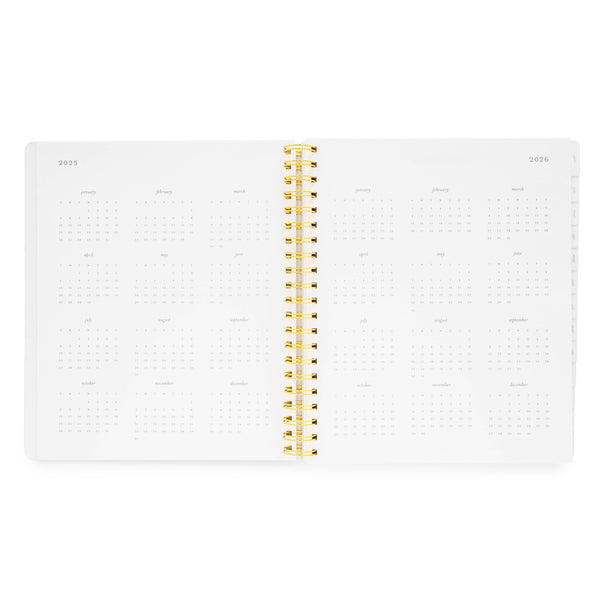 2025 Black Large Weekly Spiral Planner