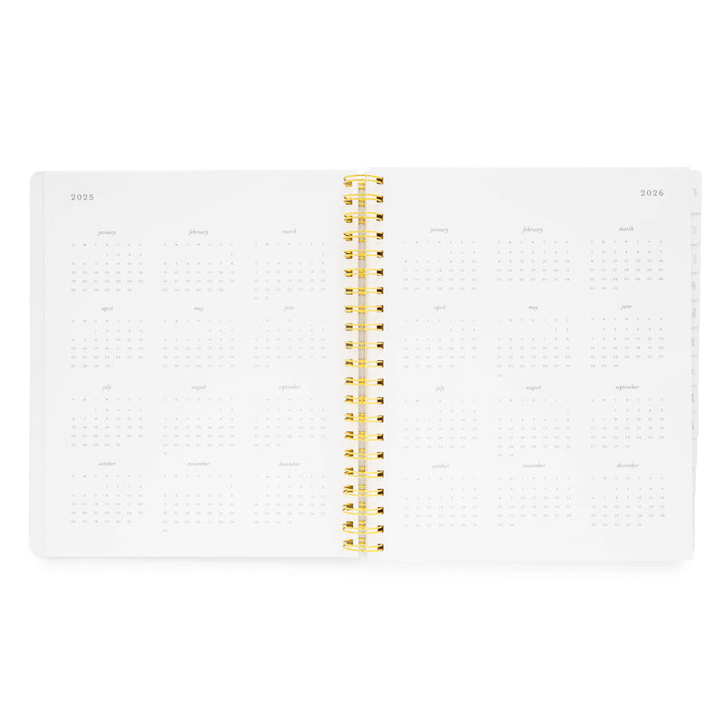 2025 Black Large Weekly Spiral Planner