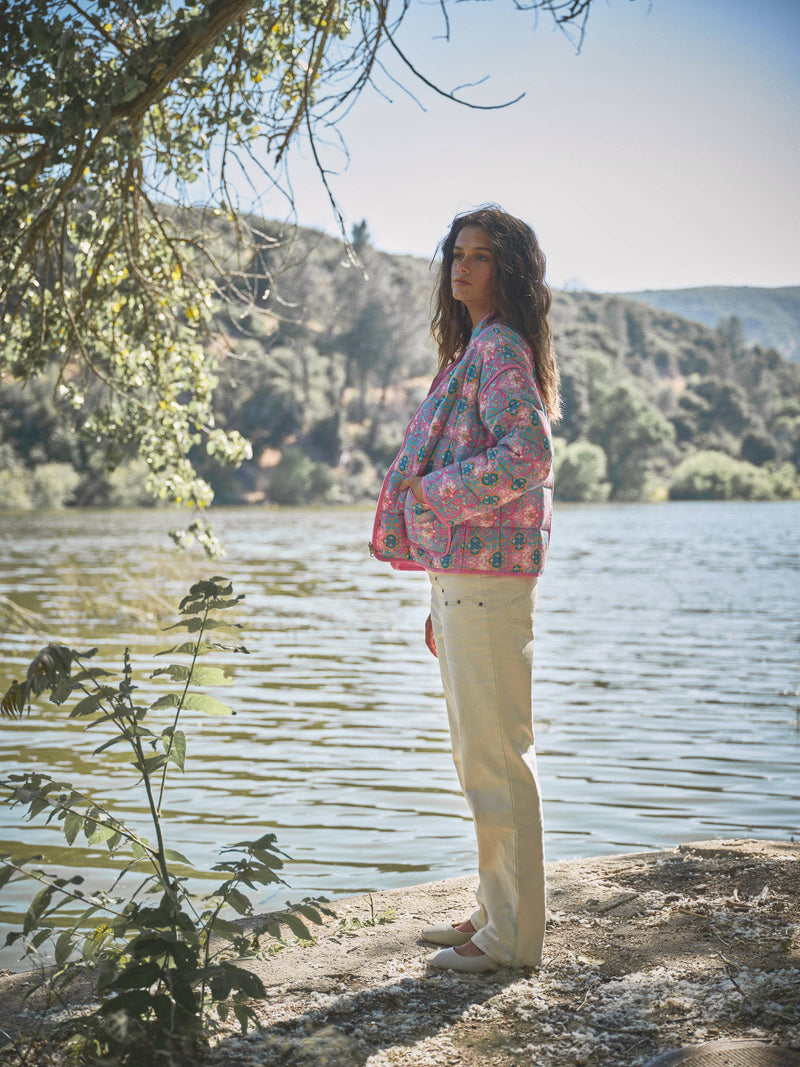 Fiora Floral Reversible Quilted Jacket
