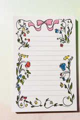 Floral Bow Border Notebook