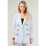 Arlah Striped Oversized Blazer