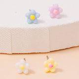 Flower Stud Earrings Set