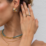 Twin Two-Tone Hoops