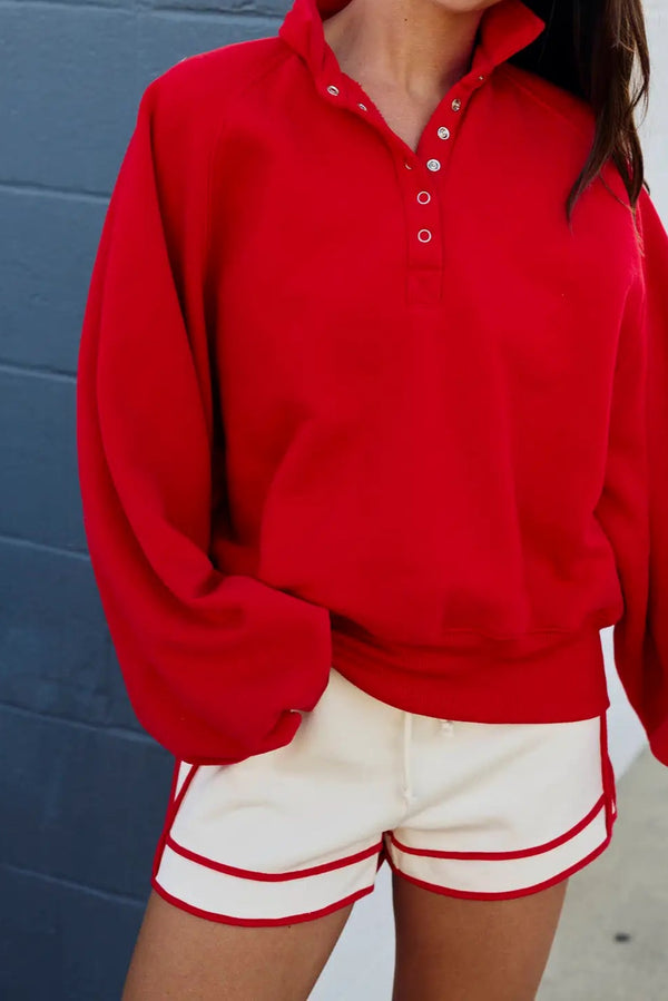 Nicki Contrast Piping Knit Shorts