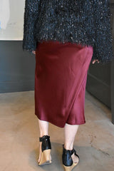 Lost In Time Satin Midi Skirt 2 Colors!