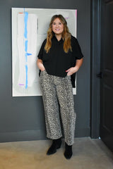 High Rise Vintage Straight Leopard