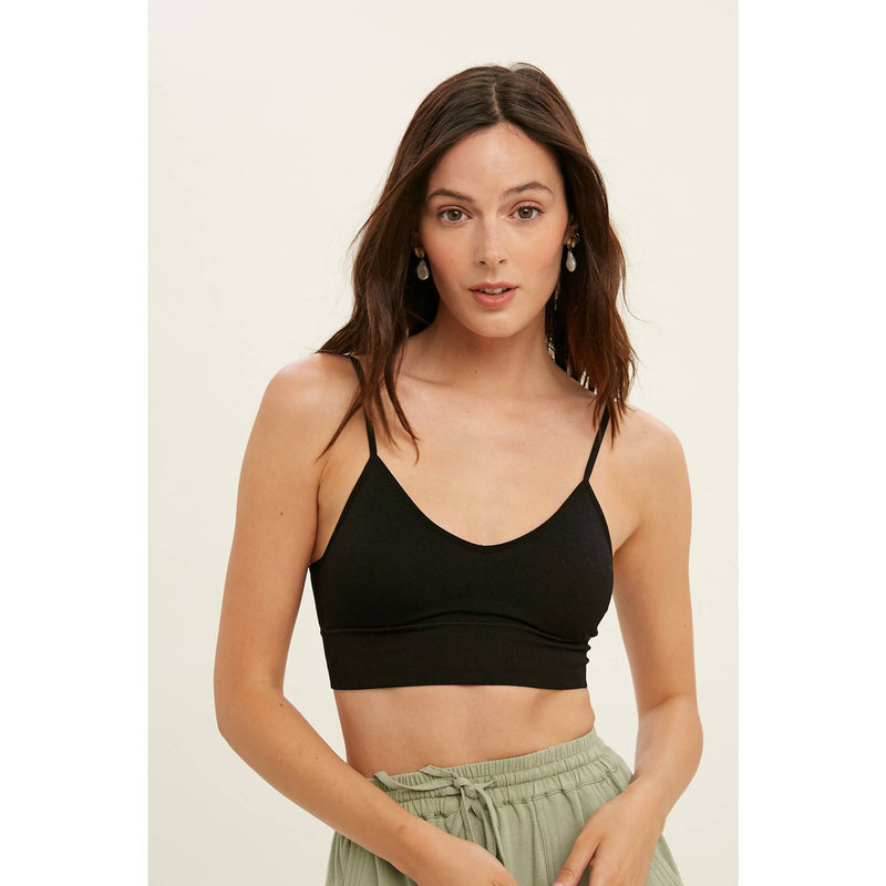 Ribbed Seamless Low Back Bralette