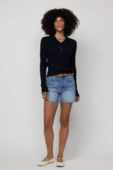 Oliver Logan Bedford High Rise Short Indigo Medium Bright