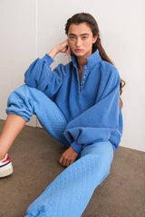 Essential Snap Button Collared Sweater