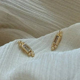 Somewhere Golden Stud Earrings