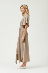 Unbalanced Skirt Maxi Dress