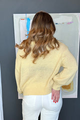 Ballon Sleeve Sweater Top