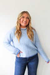 Stripe Drop Shoulder Sweater 2 Colors!