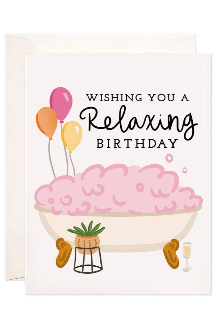 Relaxing Birthday Greeting Card