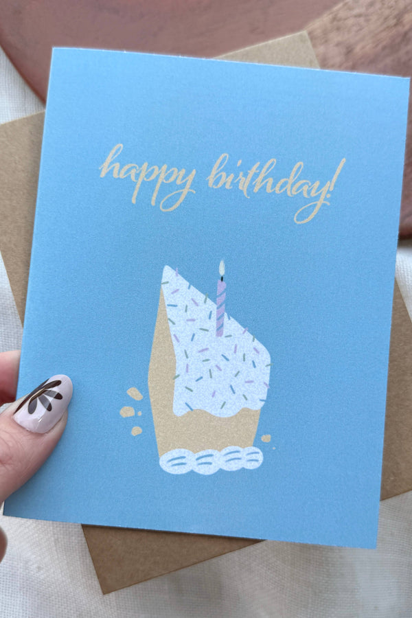 Happy Birthday Cake Slice Card