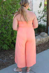 Tube Strapless Flare Jumpsuit