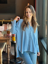 4 Sleeve Linen Shirt 2 Colors!