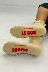 Ruffled Hugger Crew Socks