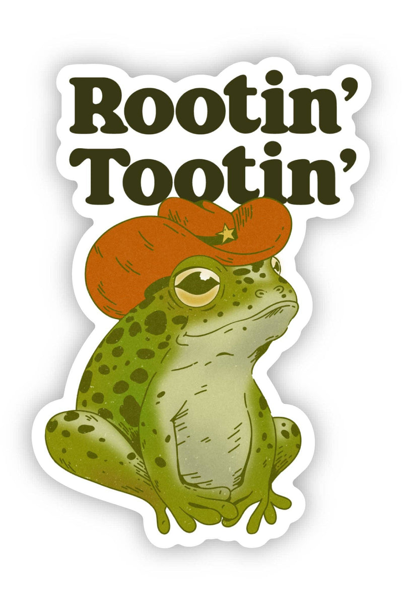 Rootin' Tootin' Cowboy Frog Sticker
