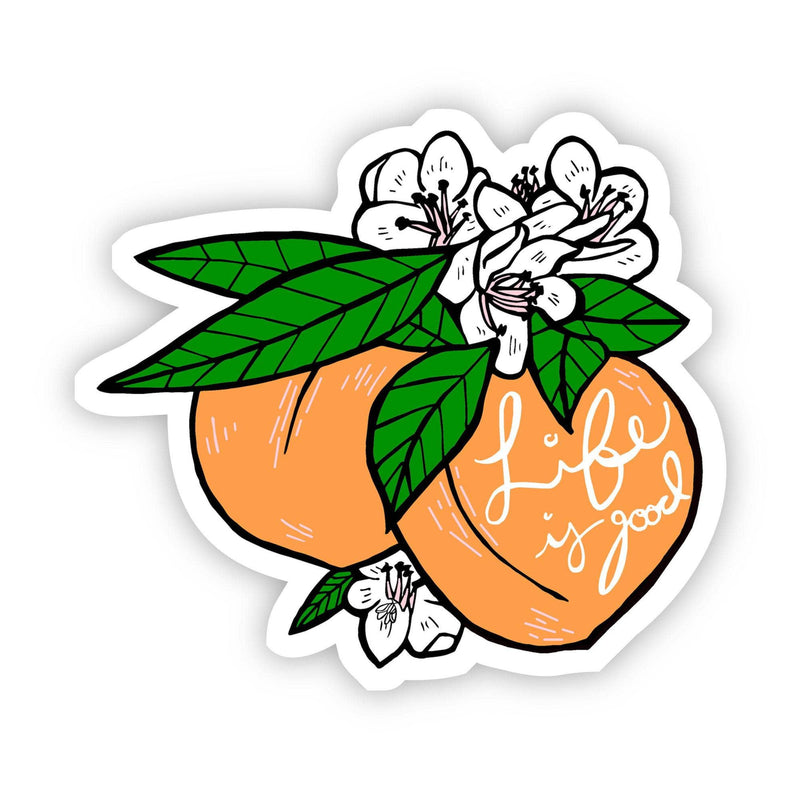 Life is Good Peach Sticker