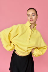 Essential Snap Button Sweater Yellow