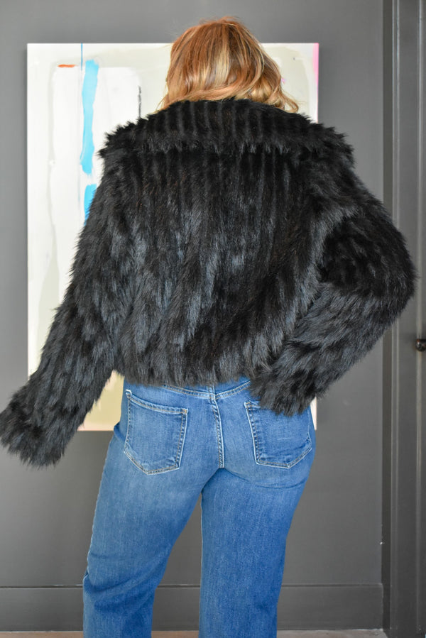 Show Me Your MUMU Salt Lake City Cropped Fur Jacket