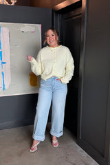 Piper Butter Yellow Striped Cardigan