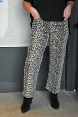 High Rise Vintage Straight Leopard