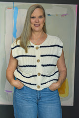 Linley Striped Sweater Vest
