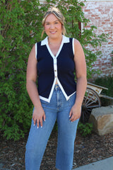 Collared Sweater Top