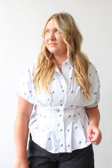 En Saison Veronica Sinched Waist Top