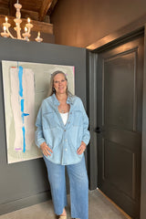 RISEN Oversized Denim Shirt