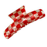 Checkerboard Hair Claw Clip