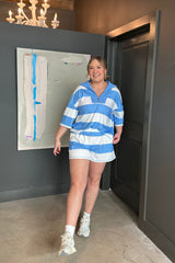 Stripe Seam Casual Shorts