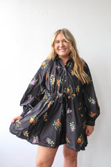 En Saison Tie Waist Mini Dress