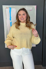 Ballon Sleeve Sweater Top