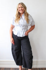 En Saison Veronica Sinched Waist Top