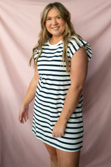 Kenzie Stripe Crew Dress