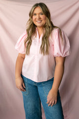 Bubble Sleeve Blouse