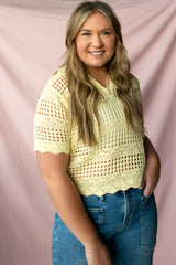 Short Sleeve Johnny Neck Pull-Over