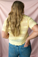 Short Sleeve Johnny Neck Pull-Over