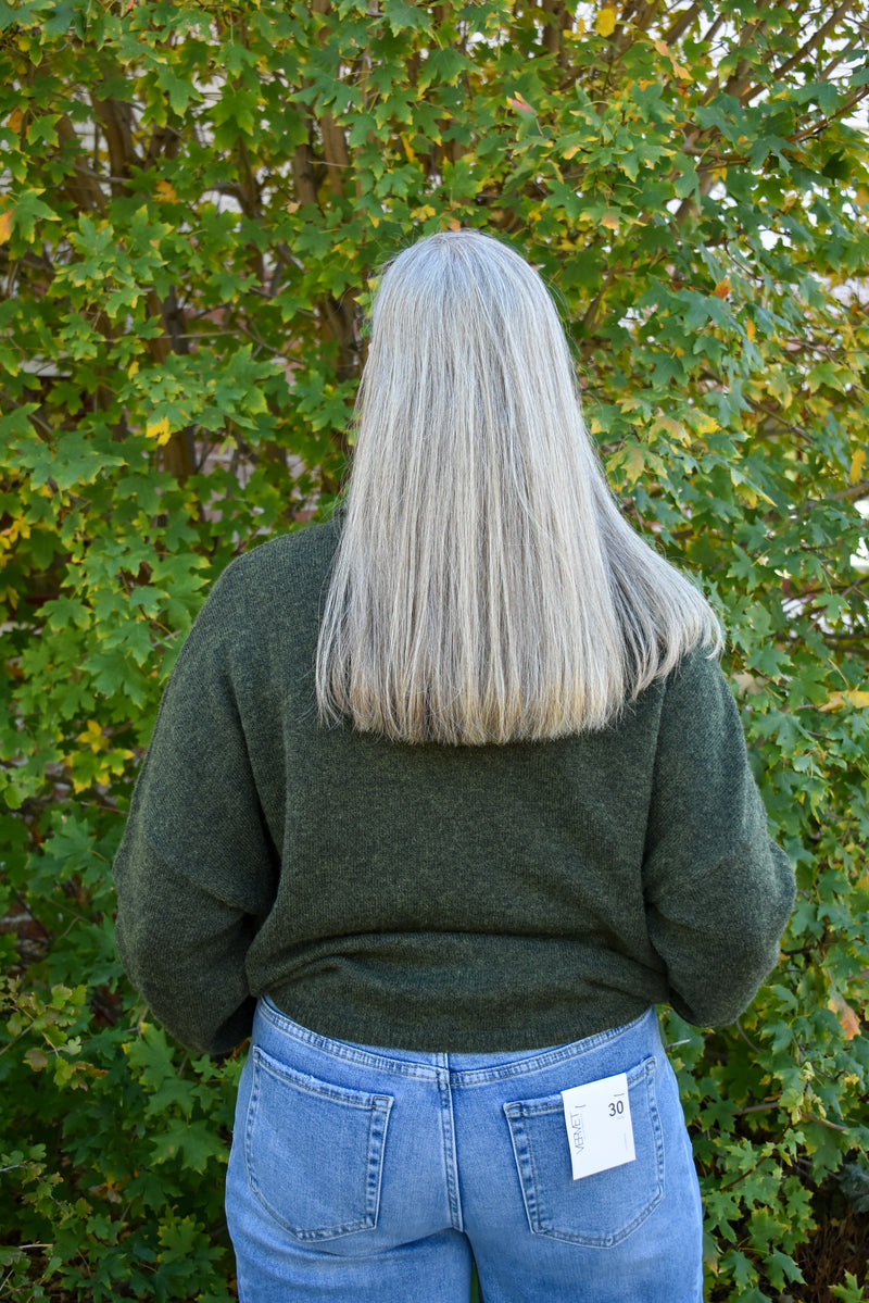 Hunter Green Piper Cardigan