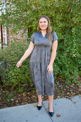 Stevie Ruffle Midi Dress