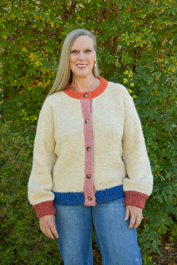 Cyclamen Cream Cardigan