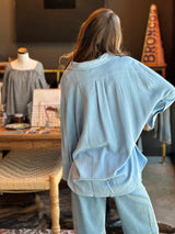 4 Sleeve Linen Shirt 2 Colors!